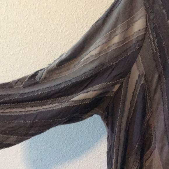 EUC Simply Vera Vera Wang blue stripe blouse XXL - Picture 3 of 8